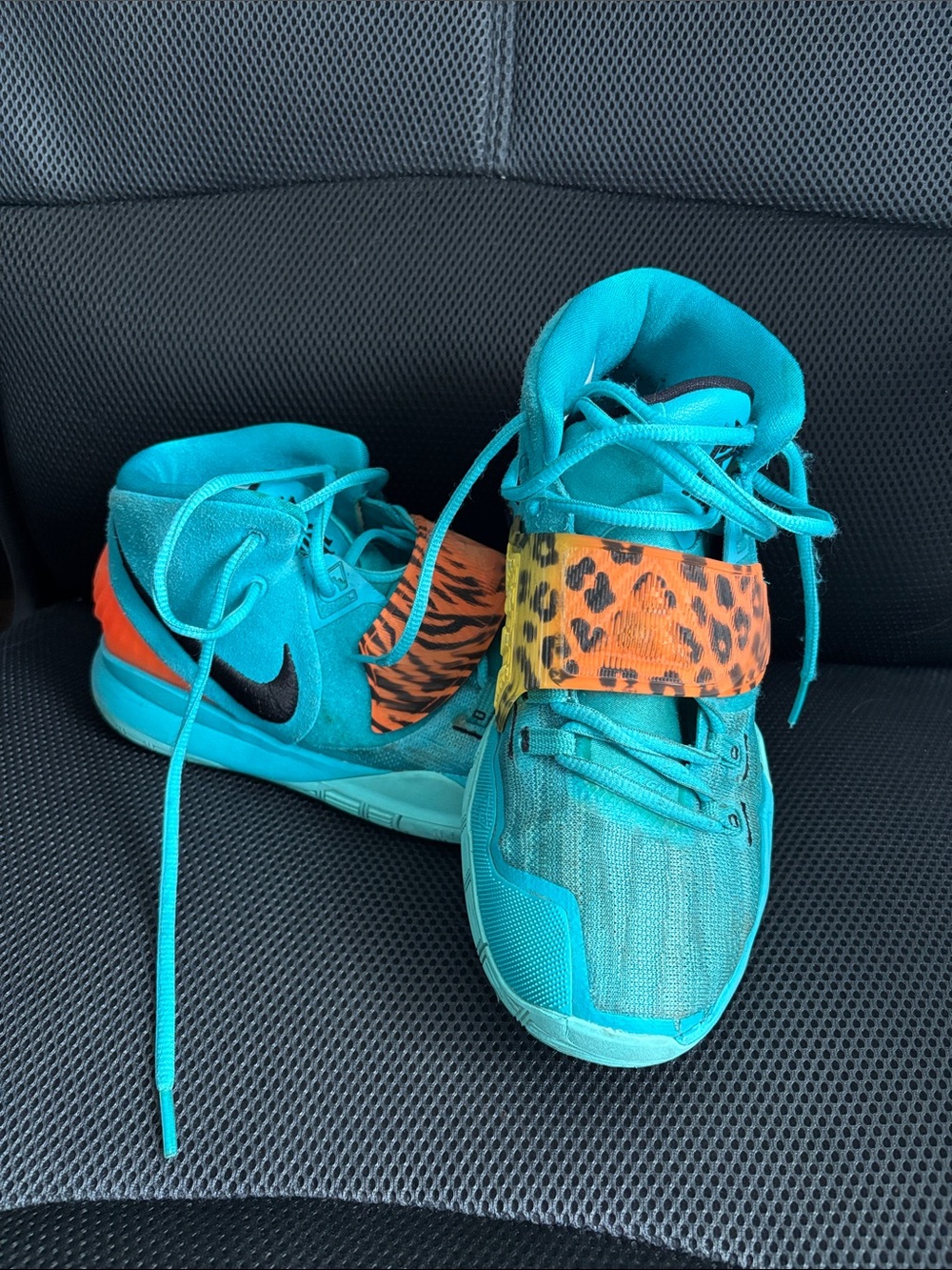 Nike Kyrie 6 (GS) Irving Animal Print Aqua/Black